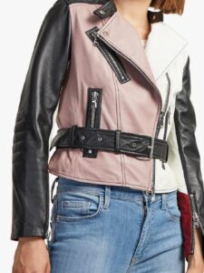 Women Stylish Biker Leather Jacket - Image 4