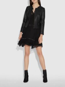 Women Party Wear Leather Jacket