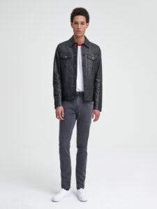 Men Smart Detective Leather Jacket