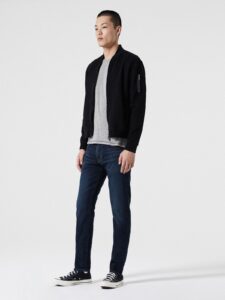 Men Vessel Black Varsity Jacket