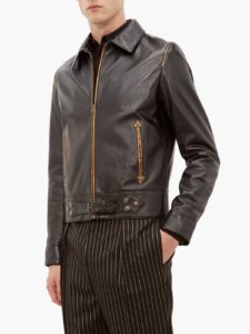 Men Traditional Black Leather Jacket - Image 3