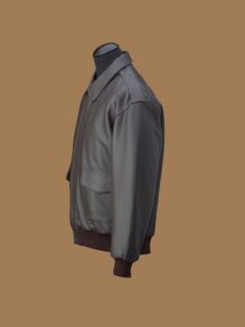 Men Dark Brown A2 Jacket - Image 3