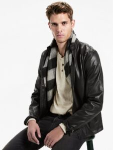 Men Black Vintage Jacket - Image 3