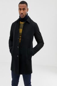 Men Charcoal Black Trench - Image 4