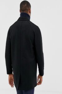 Men Charcoal Black Trench - Image 2