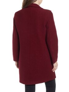 Women Currant Red Walking Coat - Image 2