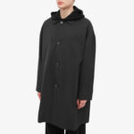 Men Black Trench Coat - Mauve Tree