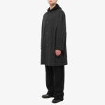 Men Black Trench Coat - Mauve Tree - Image 3