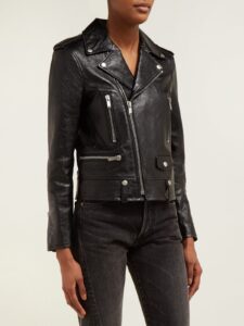 Women Polish Black Leather Jacket - Image 3