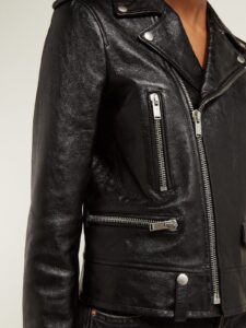 Women Polish Black Leather Jacket - Image 4