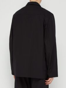 Men Black Cotton Outwear - Image 2