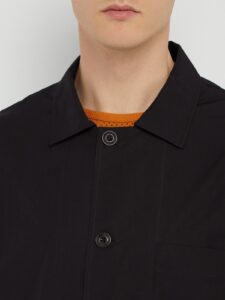 Men Black Cotton Outwear - Image 4