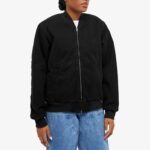 Women All Black Bomber Jacket - Mauve Tree - Image 3
