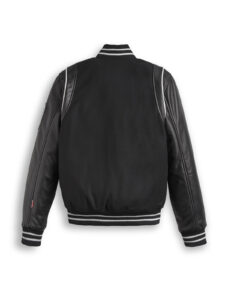 Trendy Sleek Lettermen Varsity Jacket - Mauve Tree - Image 3