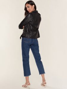 Women Biker Leather Jacket - Image 2