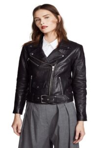 Women Detective Black Leather Jacket - Image 3