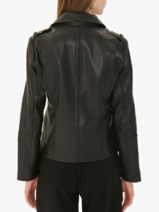 Women Classic Biker Jacket - Image 2