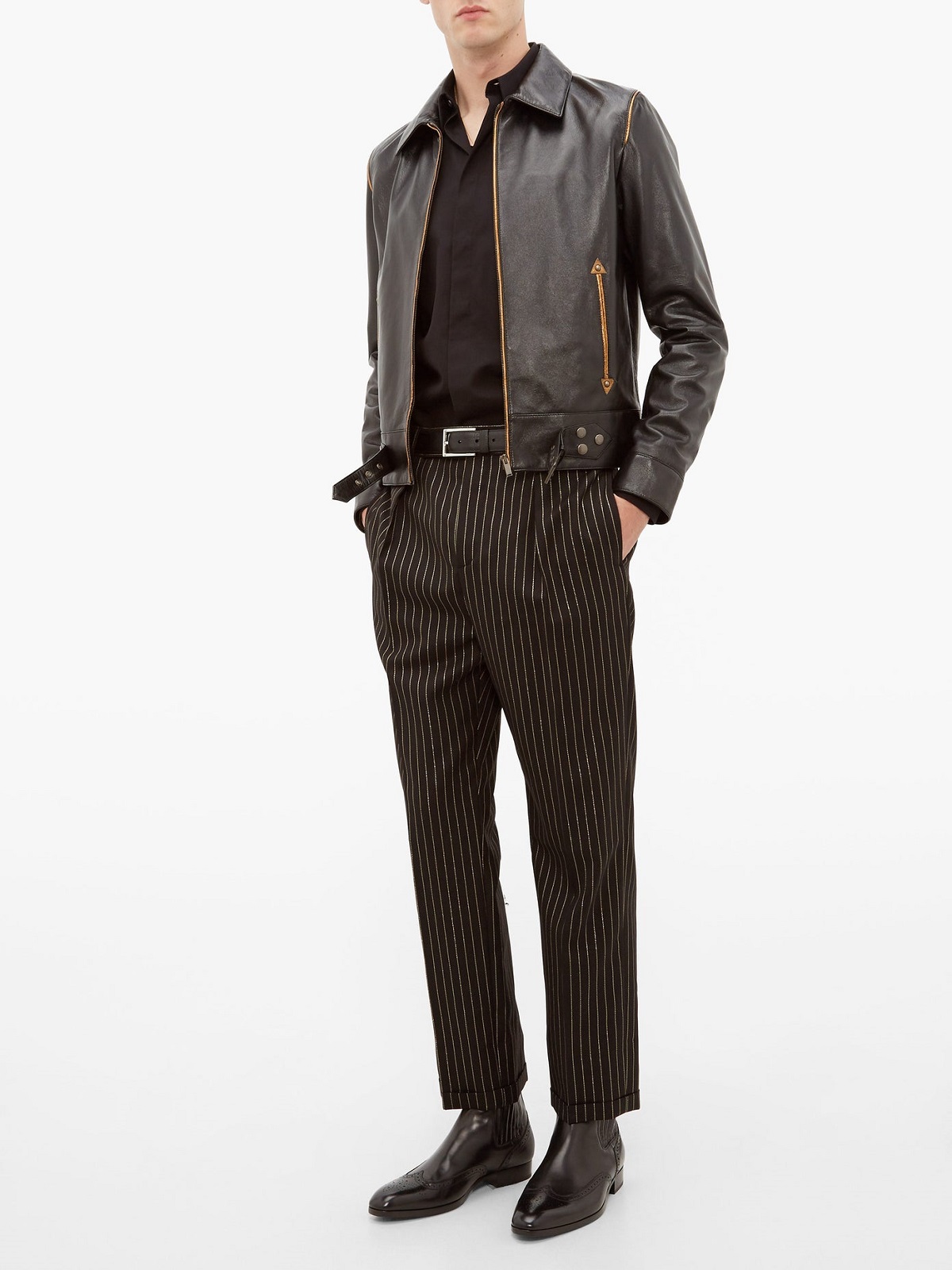 2-33.jpg Men Traditional Black Leather Jacket - Image 1