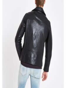 Men Biker Leather Jacket - Image 2