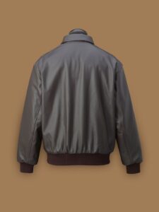 Men Dark Brown A2 Jacket - Image 2
