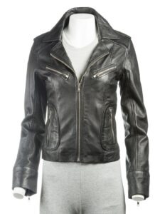 Inky Black Leather Jacket