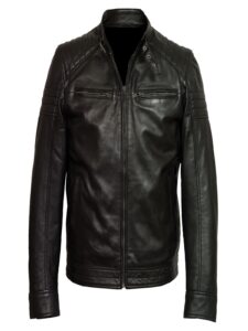 Men Black Pure Leather Jacket