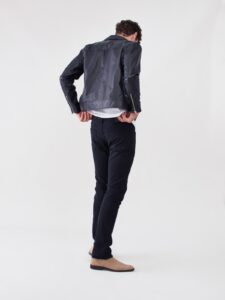 Black Leather Jacket For Men - Image 2