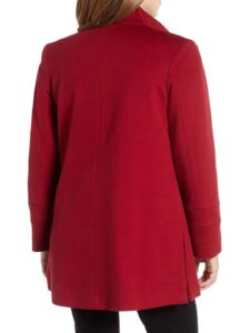 Women Berry Red Trench - Image 2