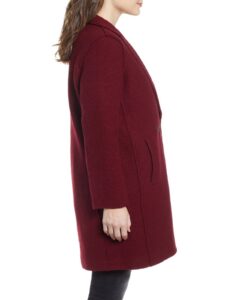 Women Currant Red Walking Coat - Image 4