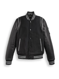 Trendy Sleek Lettermen Varsity Jacket - Mauve Tree - Image 4