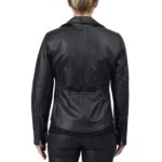 Biker Leather Jacket For Women - Mauve Tree - Image 2