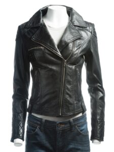 Fitted Biker Leather Jacket