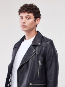 Black Leather Jacket For Men - Image 3