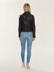 Women Black Cargo Jacket - Image 2