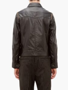 Men Traditional Black Leather Jacket - Image 2