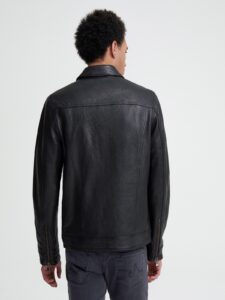 Men Smart Detective Leather Jacket - Image 2