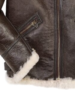 Men B3 Sheepskin Bomber Jacket - Image 4