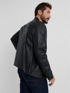Trendy Black Jacket For Men - Mauve Tree - Image 2