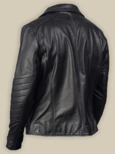 Men Pitch Black Leather Jacket - Image 2