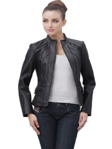 Women Jet Black Rider Jacket