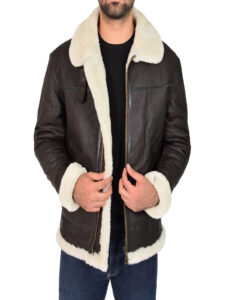 Men B3 Sheepskin Leather Jacket