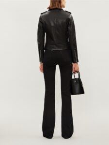 Women Classic Biker Leather Jacket - Image 2