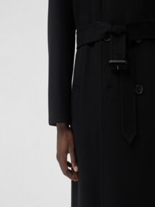 Men Double Breasted Wool Trench - Image 5