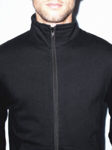 Men Pitch Black Cotton Jacket - Image 5