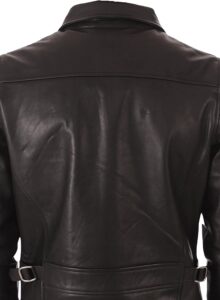 Superhero Black Leather Jacket - Image 4