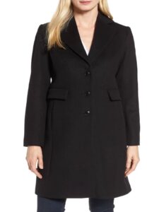 Women Black Wool Coat