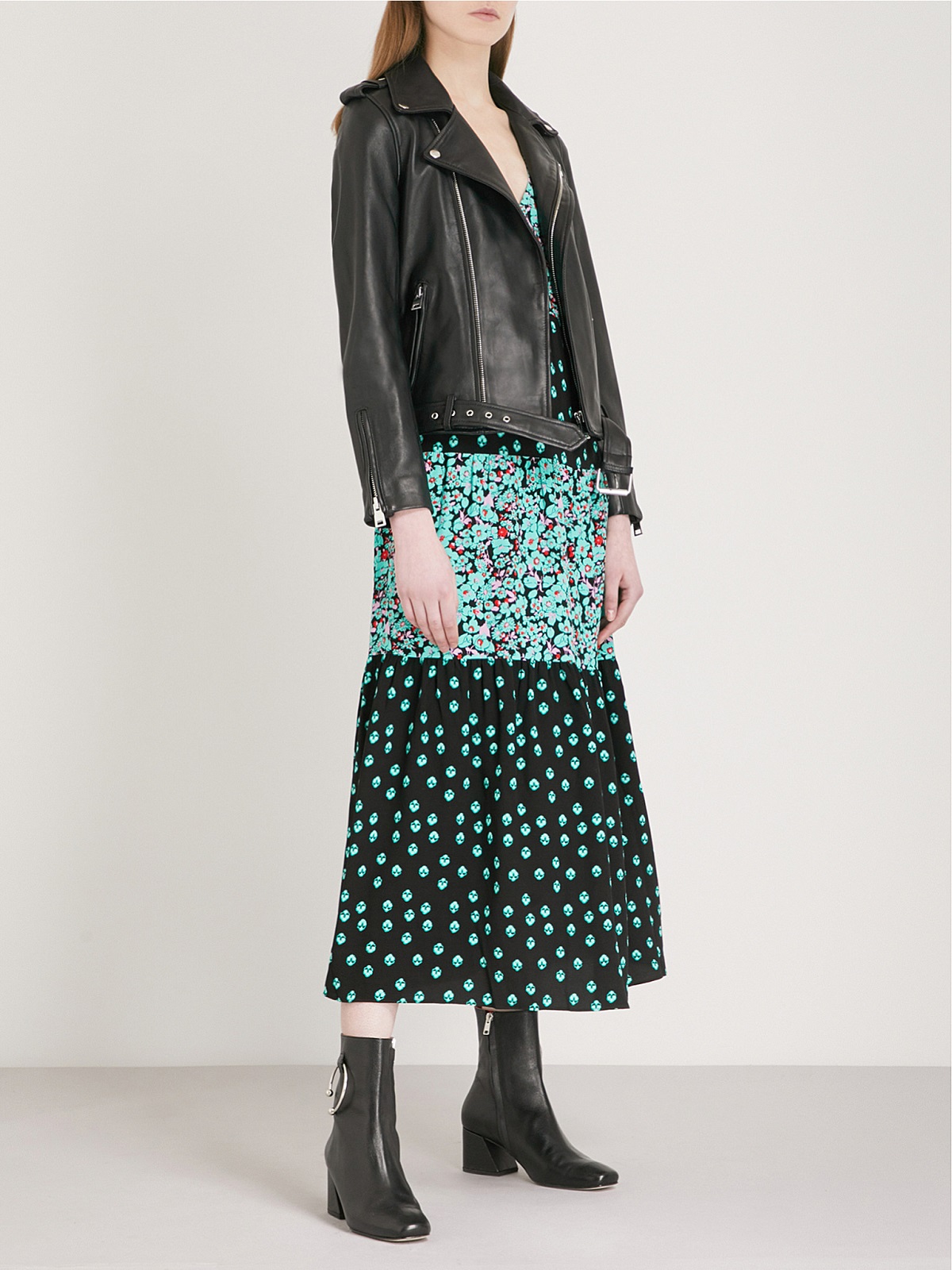 670-10082-E18BOCELIX_BLACK_ALT01.jpg Women Ink Black Leather Jacket - Image 1