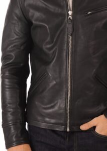 Superhero Black Leather Jacket - Image 3