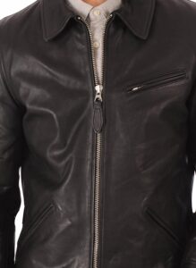 Superhero Black Leather Jacket - Image 2