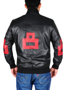 Men 8 Ball Leather Jacket - Image 2